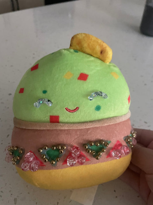 Guacamole bedazzled stuffed animal!