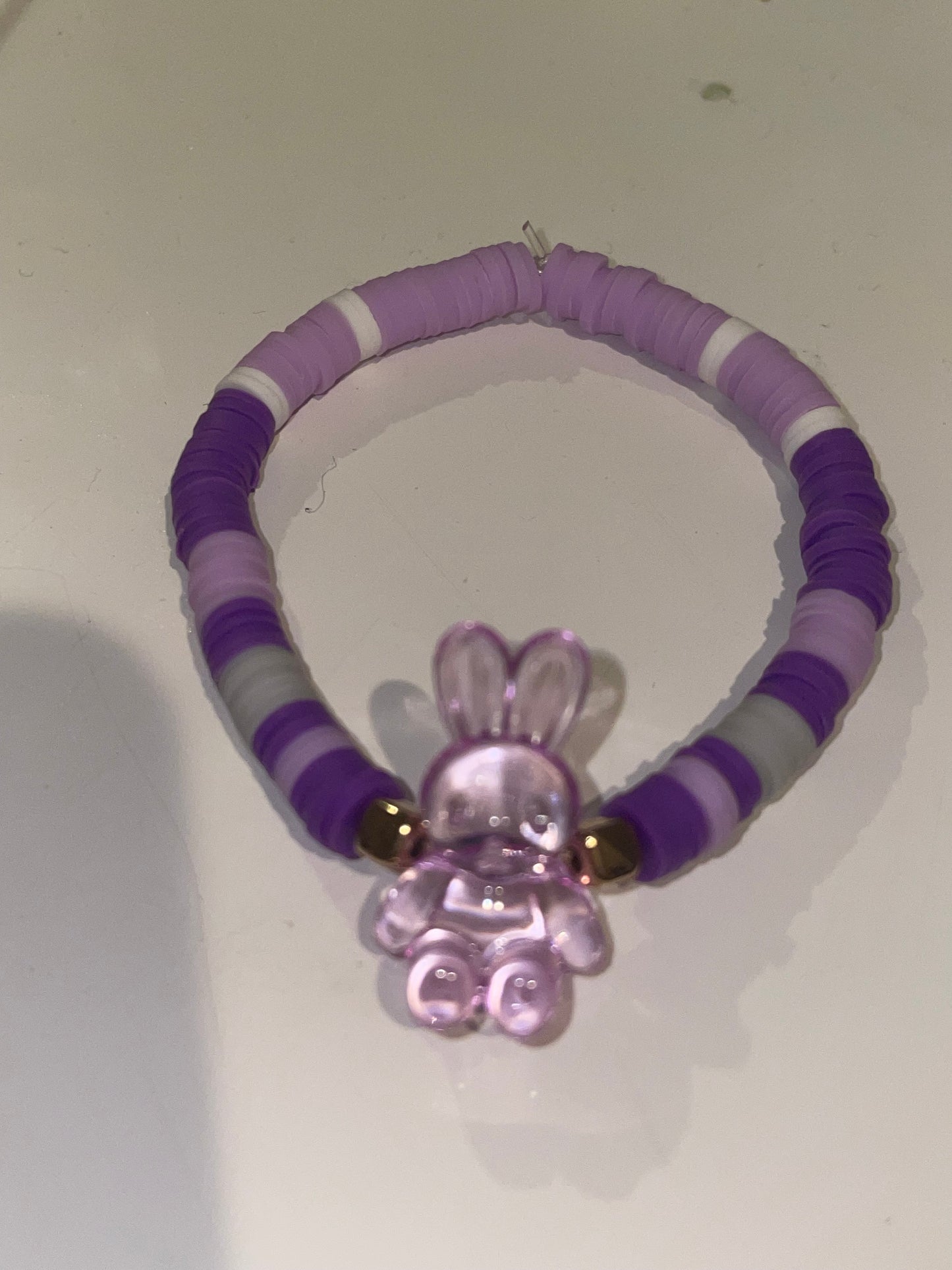 Purple-bunny bracelet