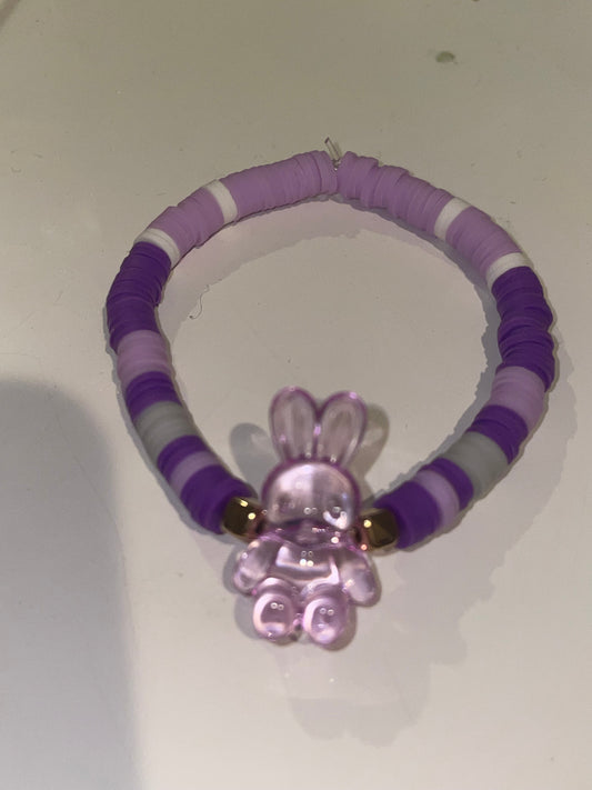 Purple-bunny bracelet